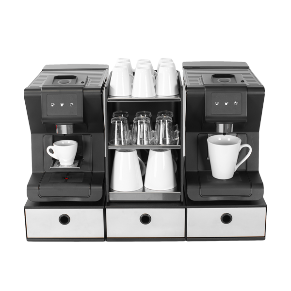 [MAS-004] 2× 1 Pod — machine à café E.S.E. avec chauffe-tasses et tiroirs